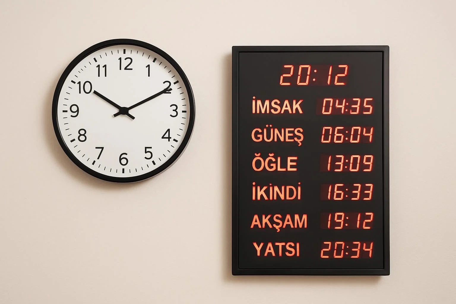 Türkiye'nin çeşitli illerinde 29 Ekim 2026 Perşembe günü akşam ezanı saatlerini gösteren görsel.